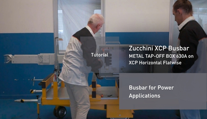 Zucchini XCP busbar. METAL TAP-OFF BOX 630A on XCP horizontal flatwise - Tutorial
