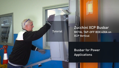 Zucchini XCP busbar. METAL TAP-OFF BOX 630A on XCP Vertical - Tutorial