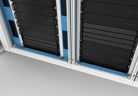 Bottom of plinth racks
