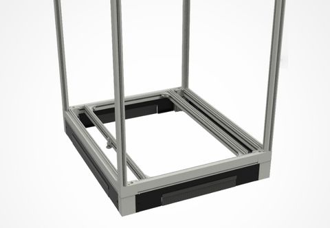 Bottom of rack base set