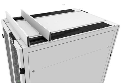 Top of rack divider panels