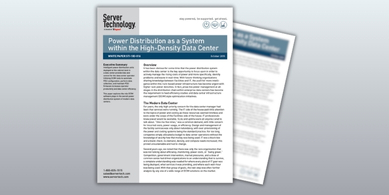 Power Distribution as a System within the High-Density Data Center