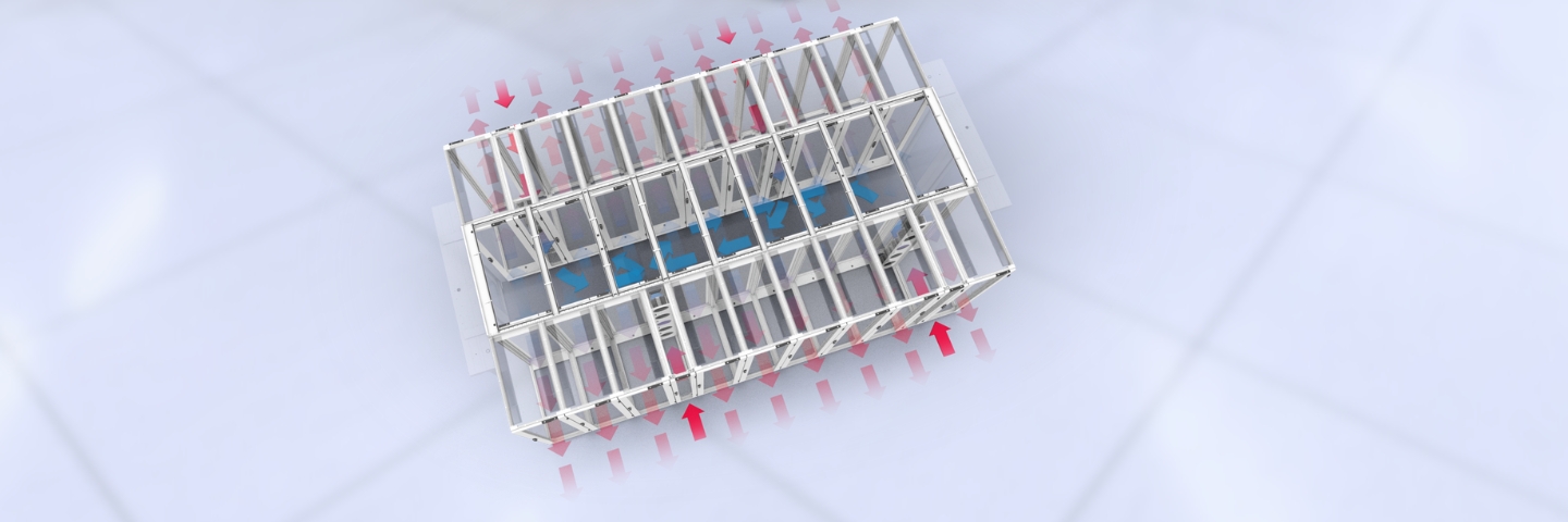 Cold aisle containment + Row Based Cooling