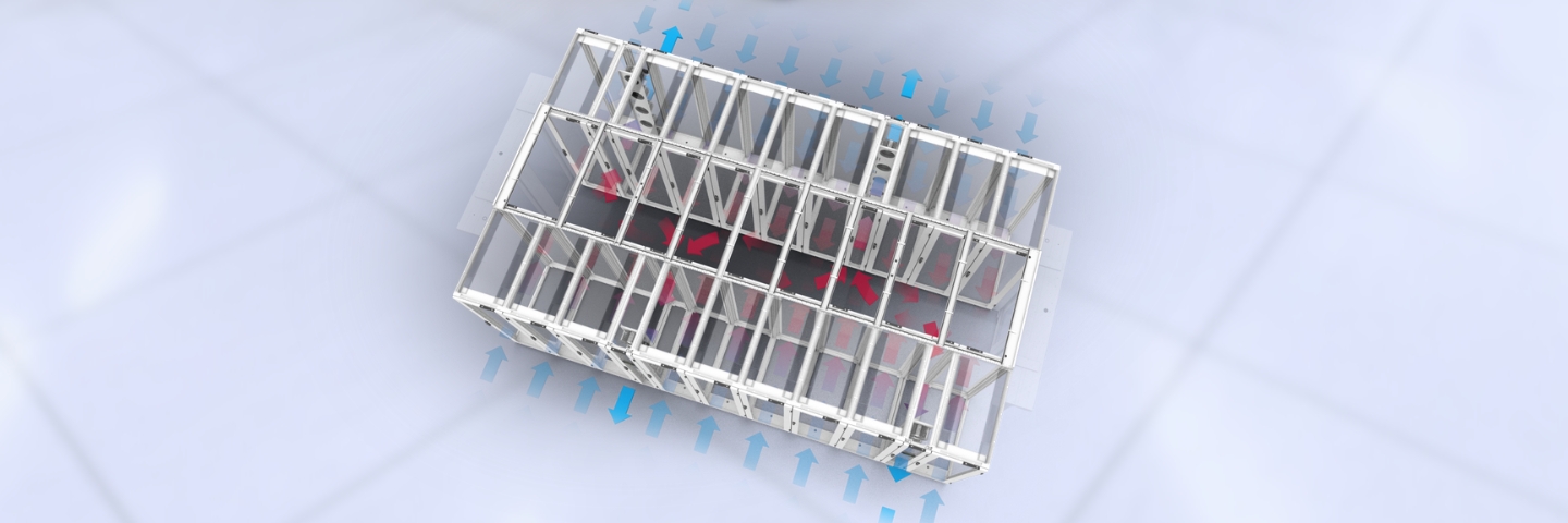 Hot Aisle Containment & Row Based Cooling Solution 