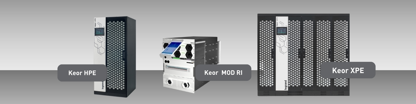 Comprehensive UPS Portfolio - Keor HPE, Keor MOD RI, Keor XPE