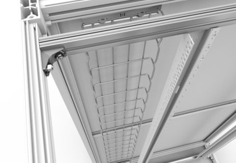 Wire mesh vertical cable trays