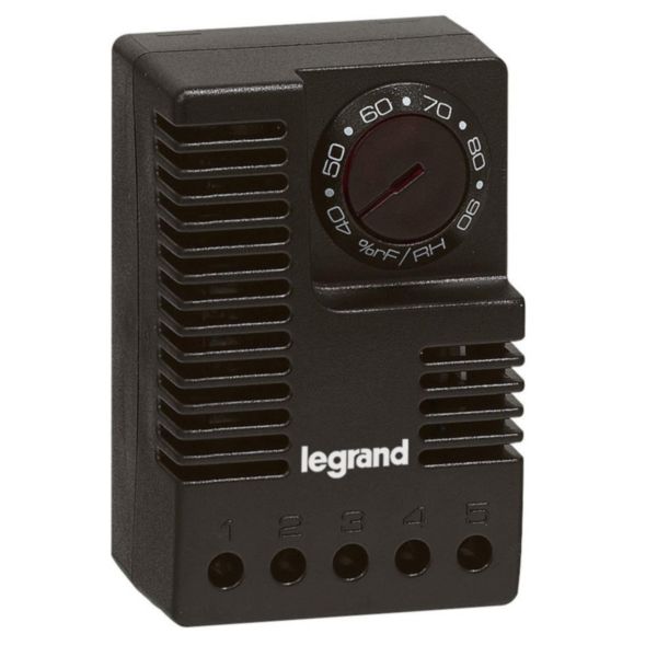 Hygrostat réglage 35% à 100% d'humidité 230V~ 50Hz à 60Hz IP20 (035311)