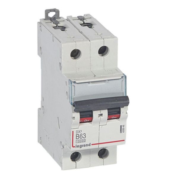 MCB DX3 10000A 2 pole 63A curve B | 408948 | 3245064089487 | LEGRAND