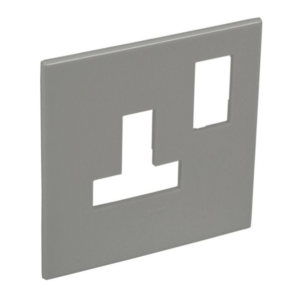 British standard plate Arteor for switched sockets 1 gang  
