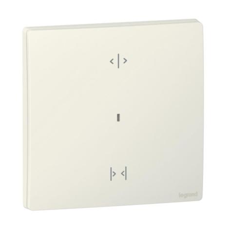 Wireless curtain roller blind switch 1gang Mallia Senses white