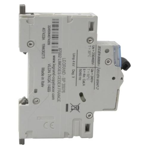 MCB DX3 6000A 1 pole 20A curve B | 407433 | 3245064074339 | LEGRAND