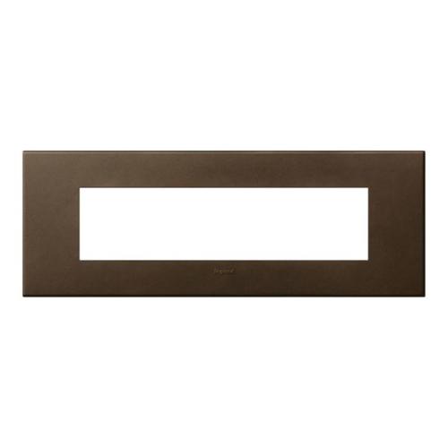 British standard plate Arteor square version 8 modules - dark 