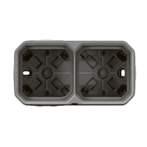 Plexo™ - 2-gang surface box with 4 membrane glands (3 x 1 entry +