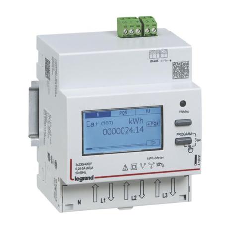 eDMX³ energy meter tri direct 63A 230/400V 2tariff RS485 MID