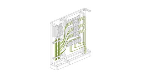 Armoire de distribution : taille standard
