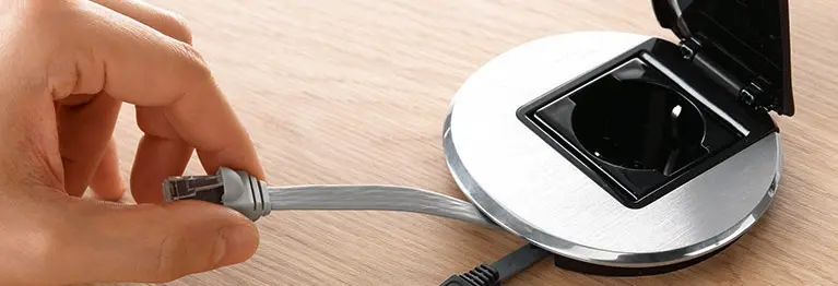 Power & data desk grommets